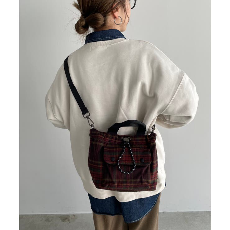 【2WAY】アウトポケット ドロスト ショルダー/ハンドバッグ | 210nouve | 詳細画像15 