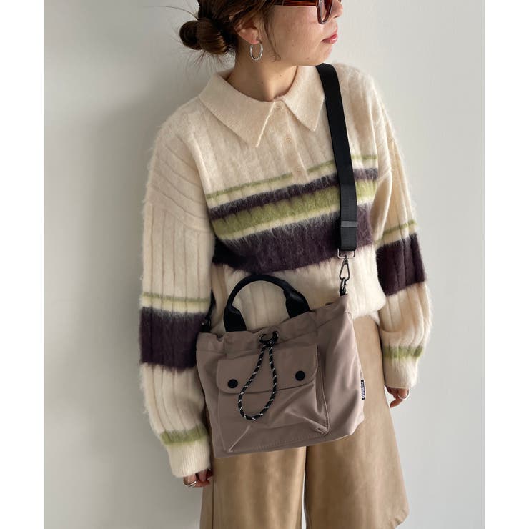 【2WAY】アウトポケット ドロスト ショルダー/ハンドバッグ | 210nouve | 詳細画像7 