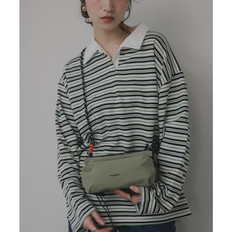 カーキ | ボトル サコッシュ  コードストラップ ショルダー バッグ | 210nouve