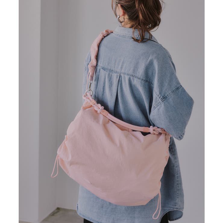 ピンク | コード ストラップ カラー ショルダーバッグ | 210nouve