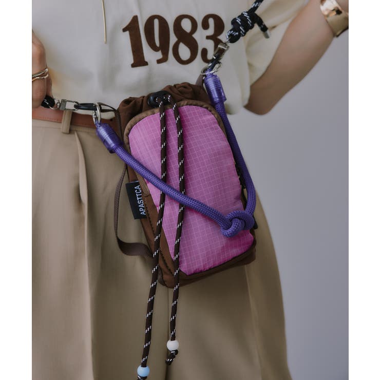 ブラウン | ミニショルダーバッグ サコッシュ | 210nouve