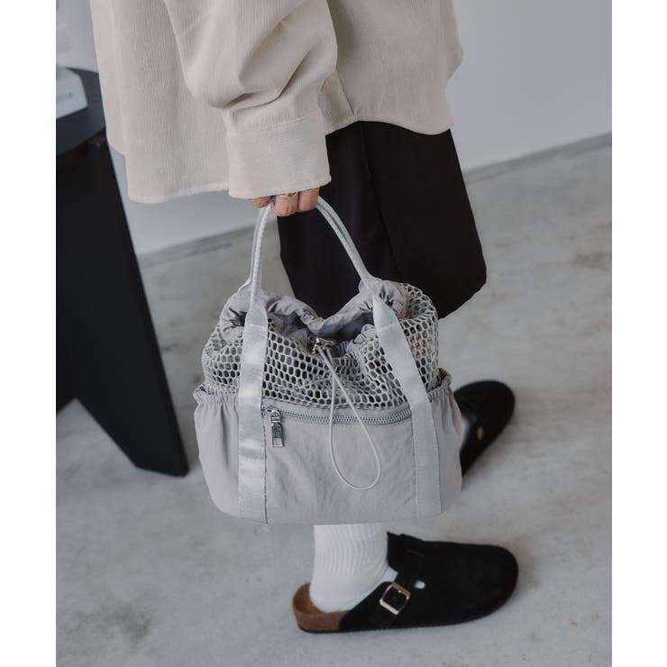 グレー | 2WAY メッシュ ナイロン バッグ | 210nouve