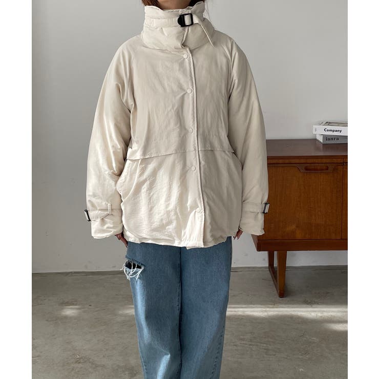 theory ダウンジャケット ベルト付き スタンドカラー 210nouve（トゥージュヌーブ）の「ベルト付きスタンドカラーフェイク