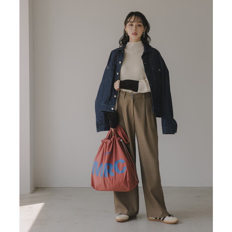 ハイネック バイカラー 配色 リブニット | 210nouve | 詳細画像20 