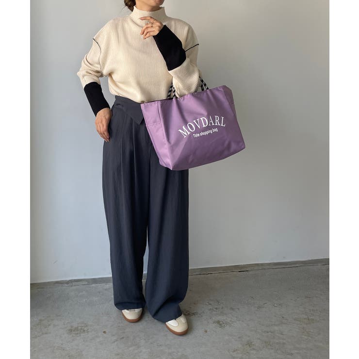 ハイネック バイカラー 配色 リブニット | 210nouve | 詳細画像22 