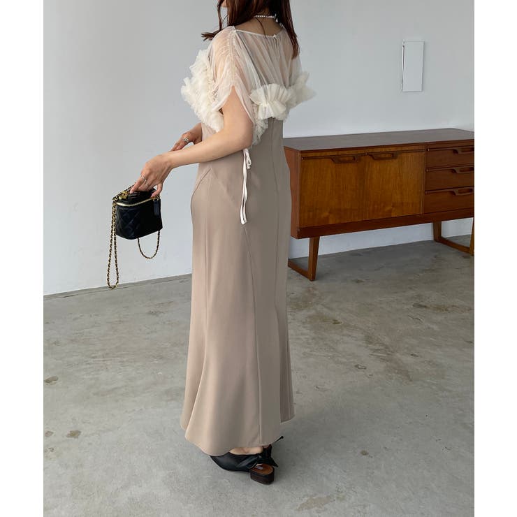 ANDRESD ドレス volume soft tulle dress / ボリュームソフト
