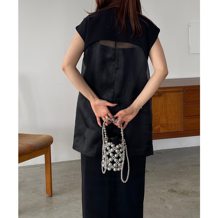 バックシアージレセットアップドレス[品番：KTKW0010437