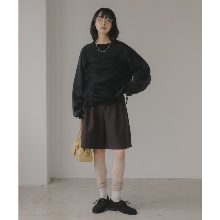 オーガンジー 重ね ドロスト プルオーバー | 210nouve | 詳細画像10 