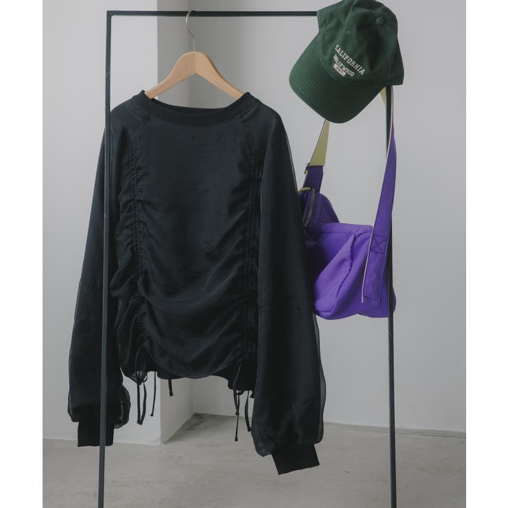 オーガンジー 重ね ドロスト プルオーバー | 210nouve | 詳細画像12 