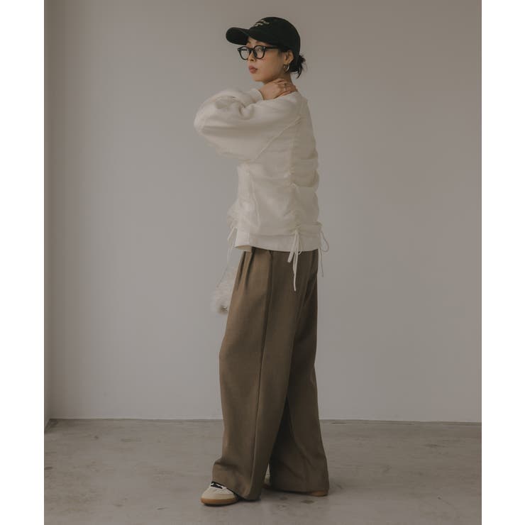 オーガンジー 重ね ドロスト プルオーバー | 210nouve | 詳細画像5 