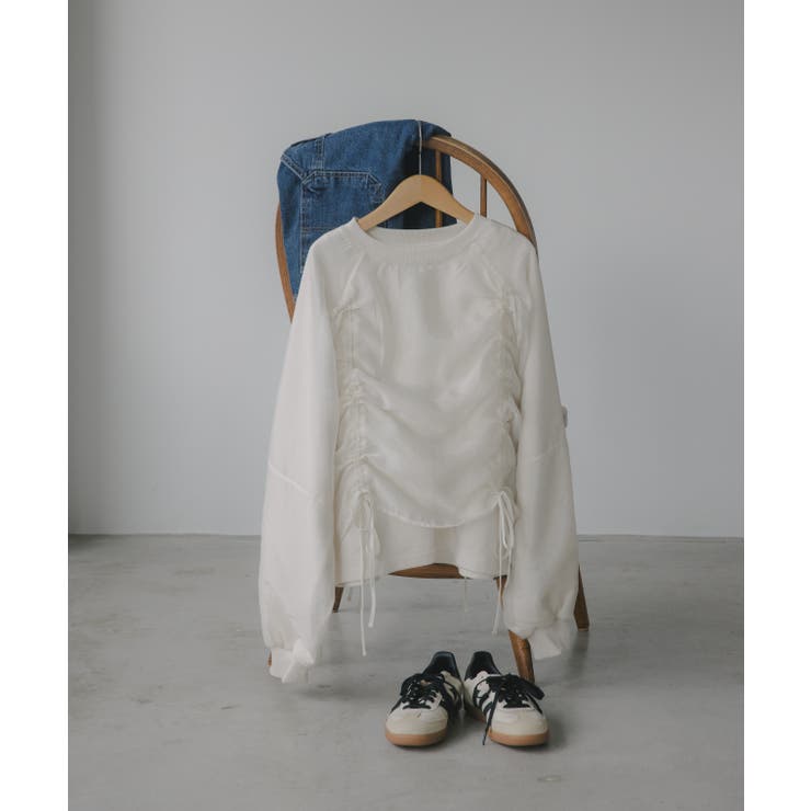 オーガンジー 重ね ドロスト プルオーバー | 210nouve | 詳細画像6 