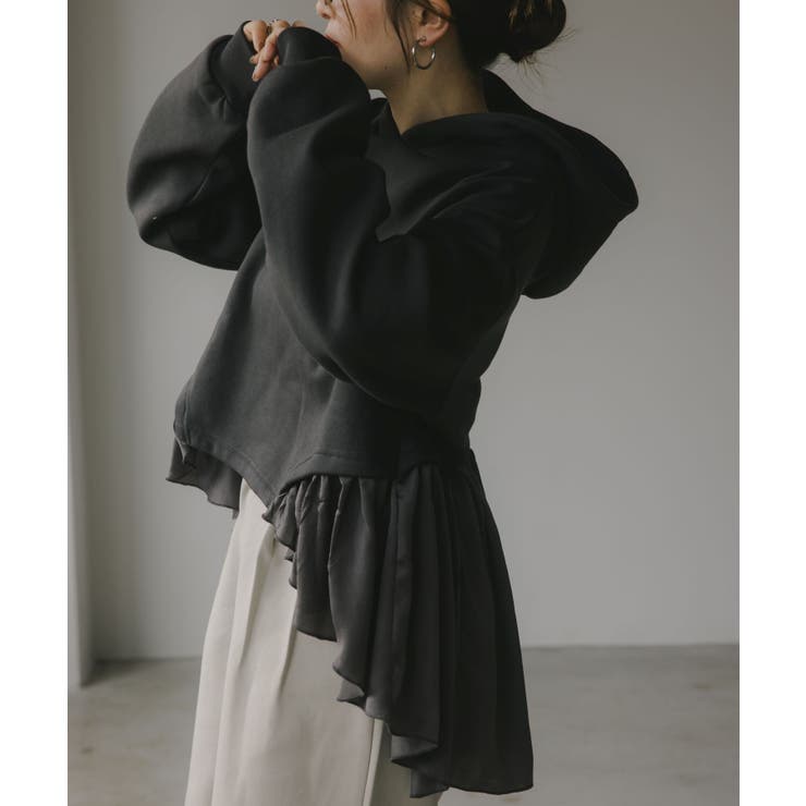 異素材  ドッキング フーディ/パーカー | 210nouve | 詳細画像11 