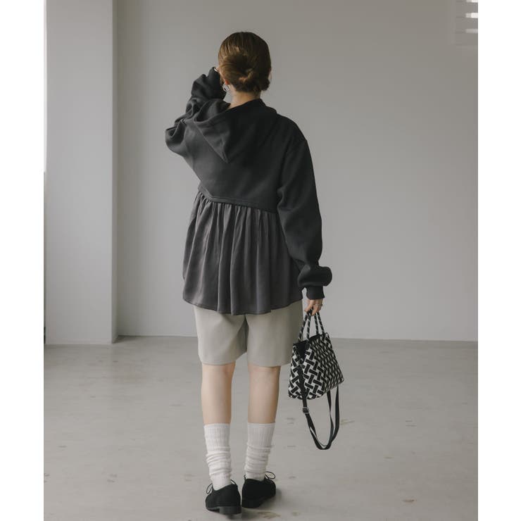 異素材  ドッキング フーディ/パーカー | 210nouve | 詳細画像13 