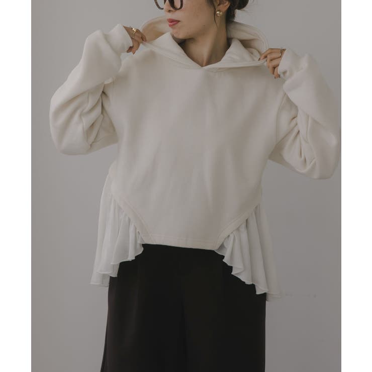 異素材  ドッキング フーディ/パーカー | 210nouve | 詳細画像6 