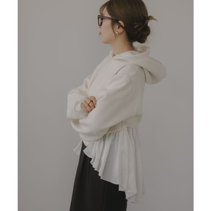 異素材  ドッキング フーディ/パーカー | 210nouve | 詳細画像7 