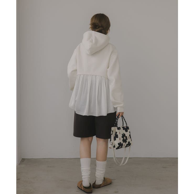 異素材  ドッキング フーディ/パーカー | 210nouve | 詳細画像9 