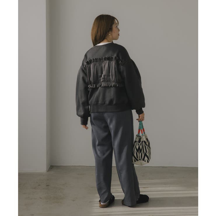 異素材 レイヤード Wジップ カーディガン | 210nouve | 詳細画像9 