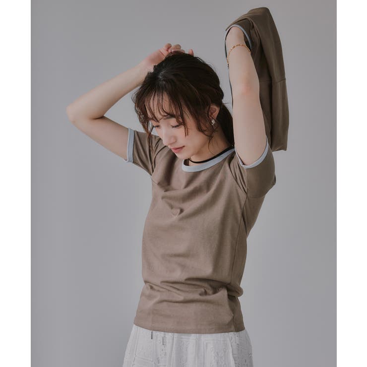 【タンクセット】バイカラー レイヤード 半袖 Tシャツ | 210nouve | 詳細画像3 