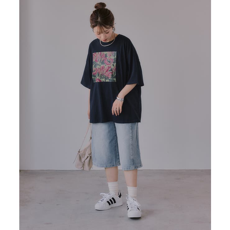フワラー アート オーバーサイズ Tシャツ | 210nouve | 詳細画像10 