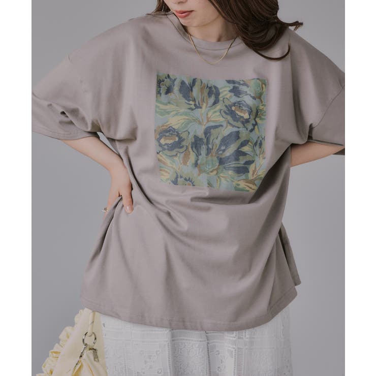 フワラー アート オーバーサイズ Tシャツ | 210nouve | 詳細画像11 