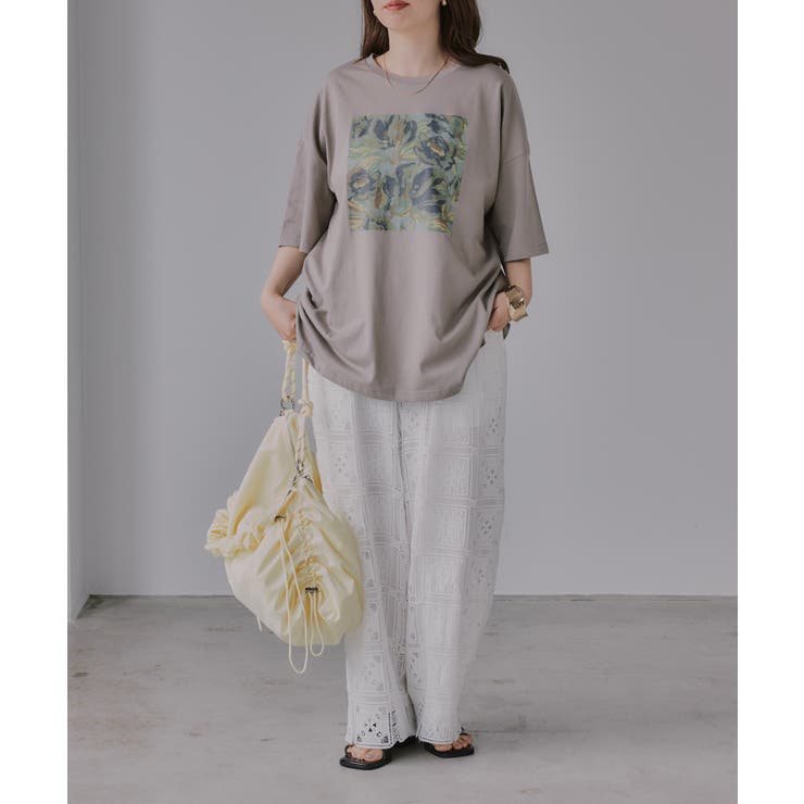 フワラー アート オーバーサイズ Tシャツ | 210nouve | 詳細画像12 