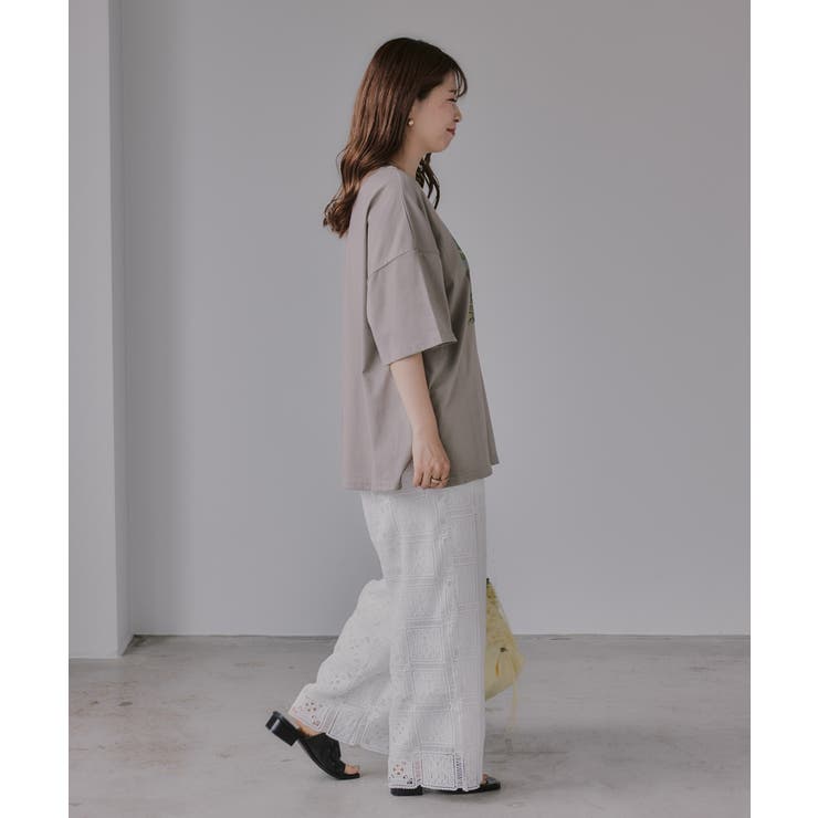 フワラー アート オーバーサイズ Tシャツ | 210nouve | 詳細画像13 
