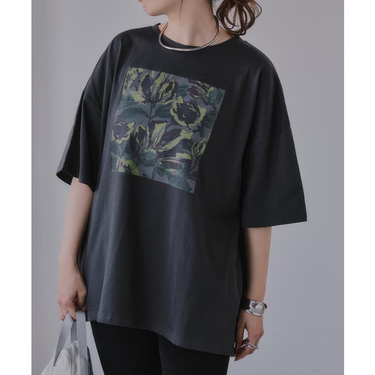フワラー アート オーバーサイズ Tシャツ | 210nouve | 詳細画像16 