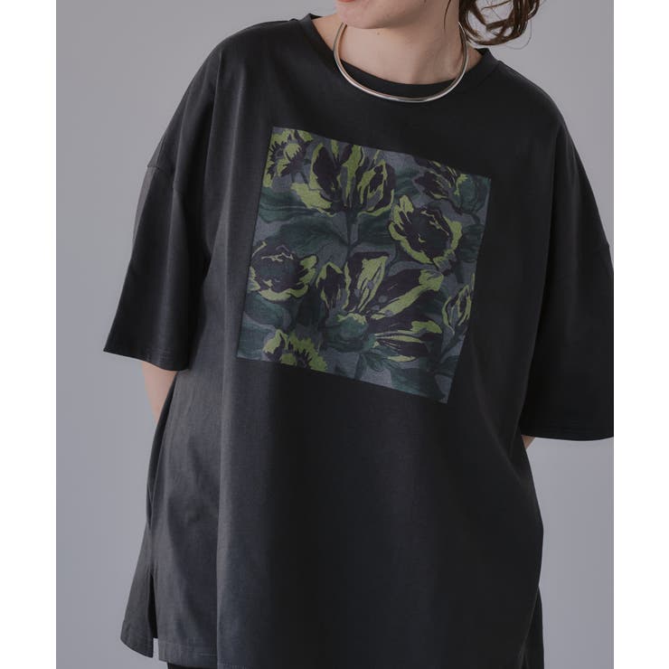 フワラー アート オーバーサイズ Tシャツ | 210nouve | 詳細画像17 