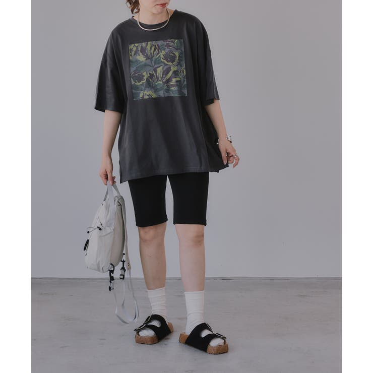 フワラー アート オーバーサイズ Tシャツ | 210nouve | 詳細画像18 