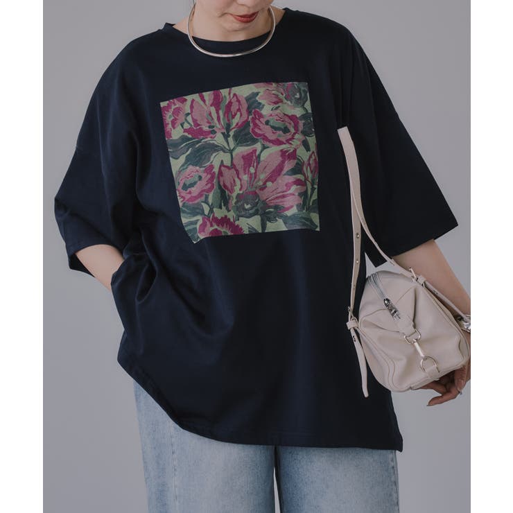 フワラー アート オーバーサイズ Tシャツ | 210nouve | 詳細画像7 
