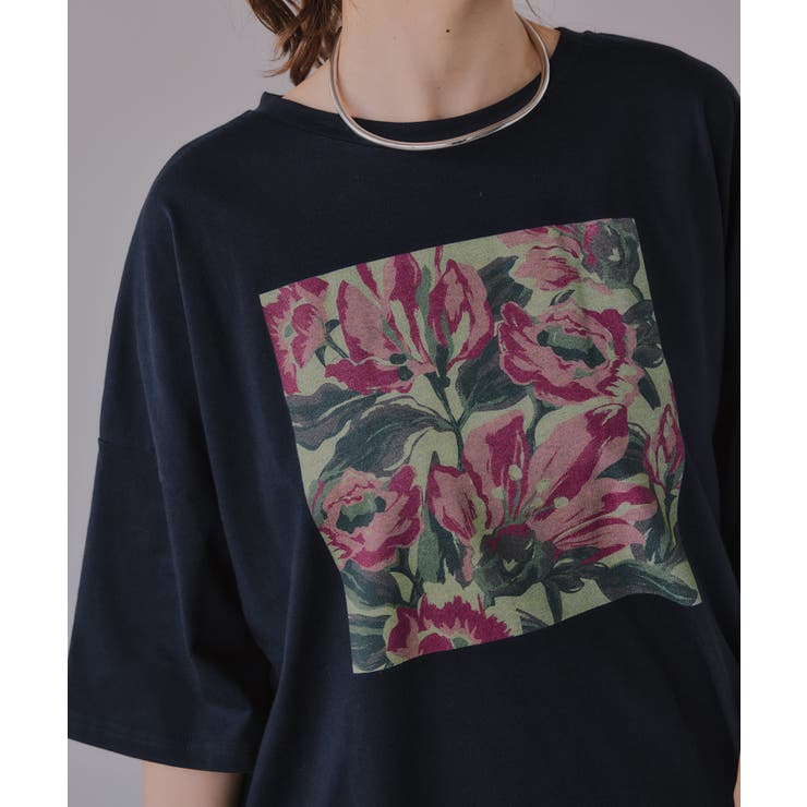 フワラー アート オーバーサイズ Tシャツ | 210nouve | 詳細画像8 