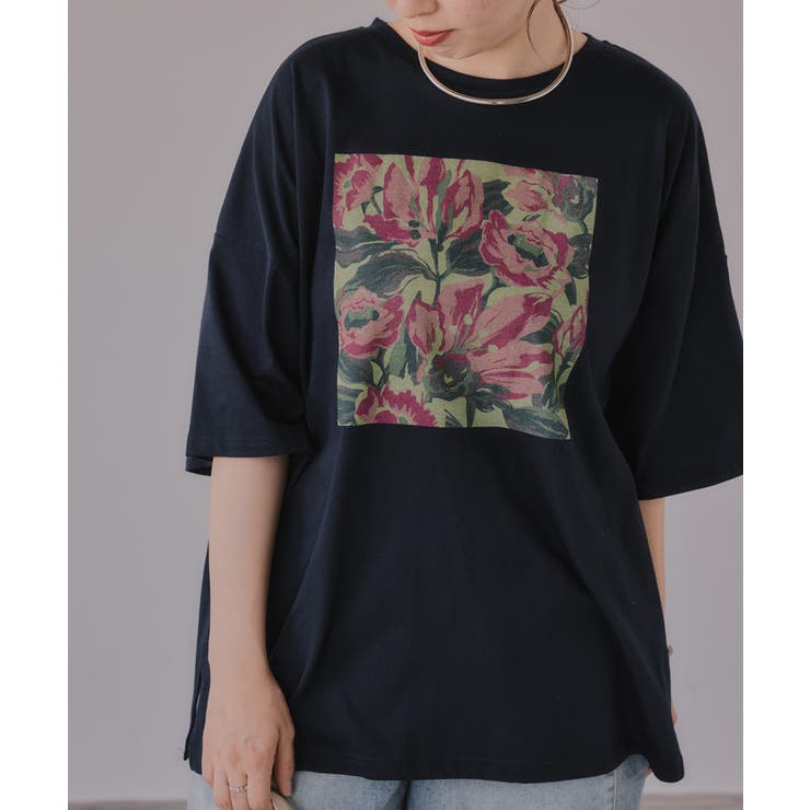 フワラー アート オーバーサイズ Tシャツ | 210nouve | 詳細画像9 