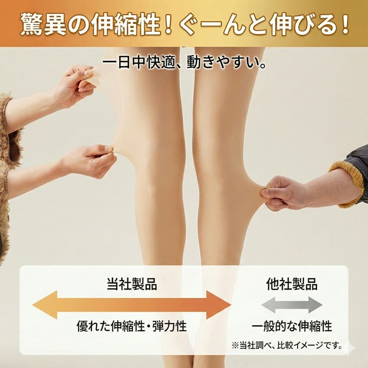 透け感裏起毛 着圧フェイクタイツ 1500デニール相当 | Dear Irean | 詳細画像12 