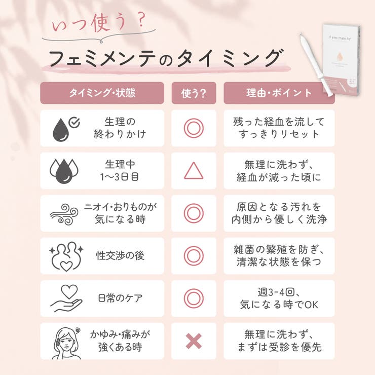フェミメンテ デリケートケアウォッシュ 6本入 | Femimente | 詳細画像9 