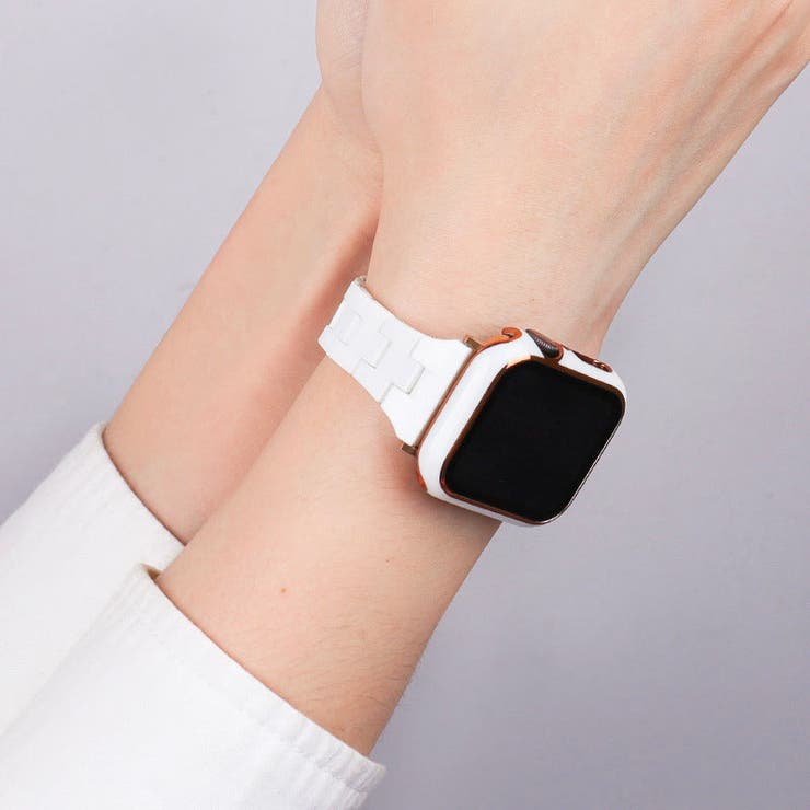 【バンド単品】スリム 光沢樹脂 チェーン バンド Apple Watch＃ | 4MiLi | 詳細画像2 