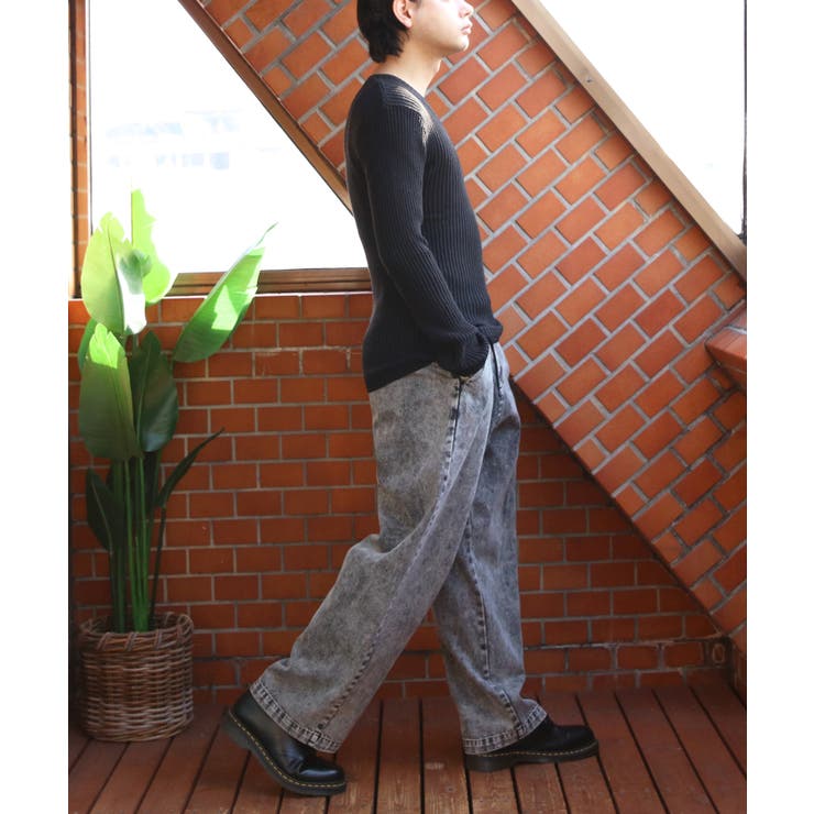 ニットセーター メンズ ニット セーター 長袖 Vネック シンプル  | 8（eight）  | 詳細画像24 