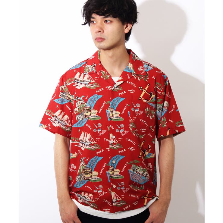 アロハシャツ メンズ 半袖シャツ全4色[品番：EH000005153]｜8（eight  