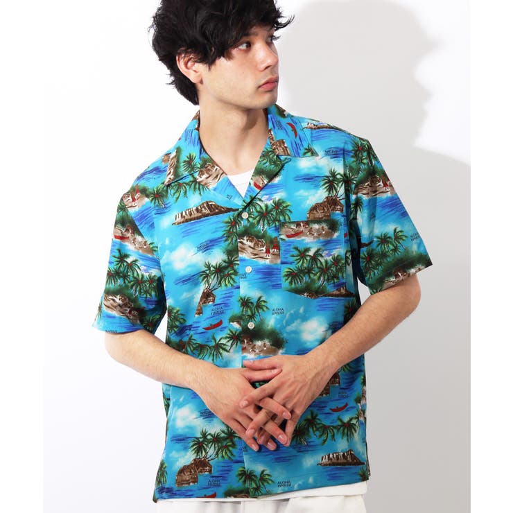 アロハシャツ メンズ 半袖シャツ全4色[品番：EH000005153]｜8（eight  