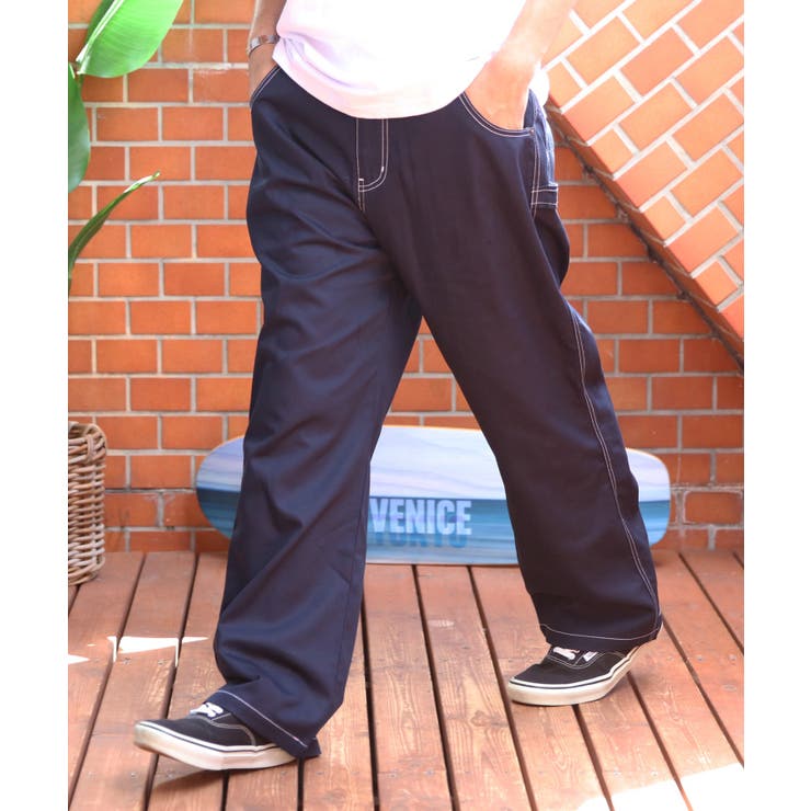 ネイビー | ペインターデニム メンズ デニム ジーンズ サルエルパンツ  | 8（eight） 