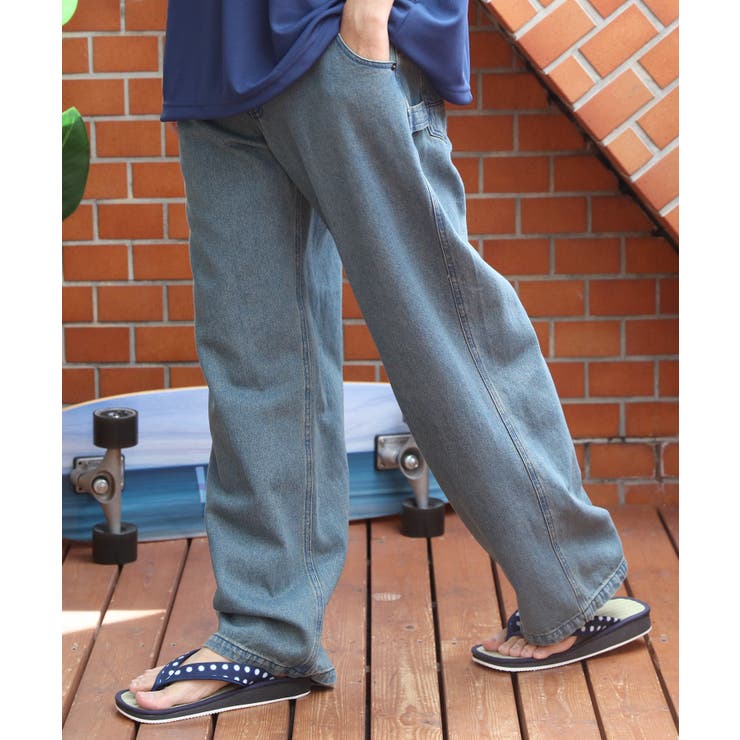 ライトインディゴ | ペインターデニム メンズ デニム ジーンズ サルエルパンツ  | 8（eight） 