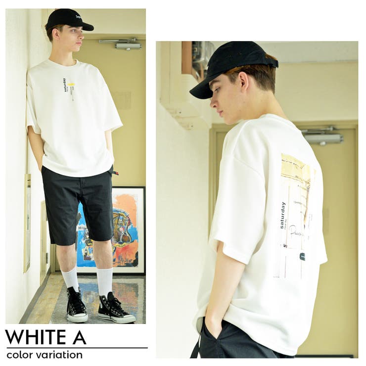 フォトプリントTシャツ メンズ 半袖[品番：EH000005547]｜8（eight