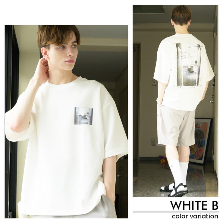 8G SHOOT エイジシュート 白 バックプリント Tシャツ 半袖 メンズL 8G SHOOT エイジシュート 白 バックプリント Tシャツ 半袖