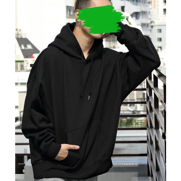 裏起毛ビッグパーカー メンズ パーカー[品番：EH000005631]｜8