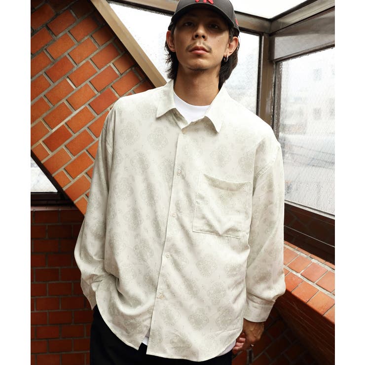 AAA - IAMWHATIAM ベージュシャツ A'GEM/9 × .kom『MASSNOUN/マスノウン』MONO GALLERY OVERSIZED