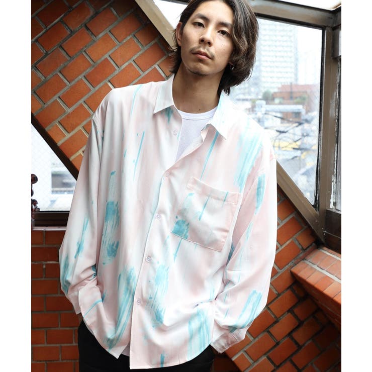 総柄シャツ オーバーシャツ メンズ[品番：EH000005659]｜8