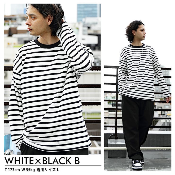 ボーダーTシャツ メンズ コットン[品番：EH000005874]｜8