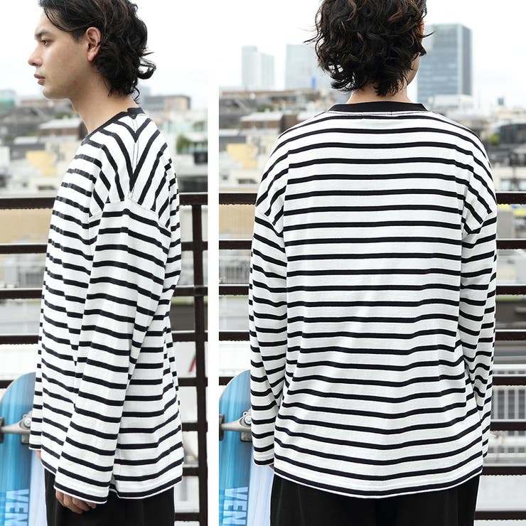 メンズ ボーダー ニットTシャツ TAKEO KIKUCHI（タケオキクチ）の「◇【Sサイズ～】パネル