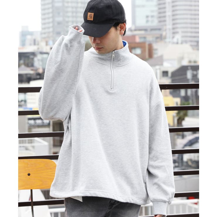 nknit ハーフジップスウェット（白） ハーフZIP襟付ショートスウェットトップス｜INGNI(イング) 公式