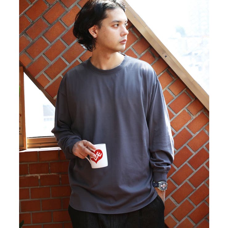 ロングTシャツ メンズ 長袖[品番：EH000006074]｜8（eight