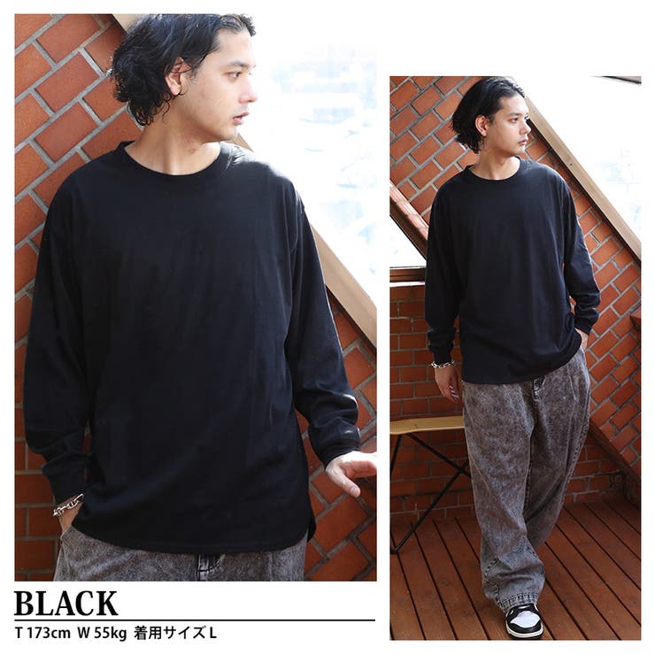 ロングTシャツ メンズ 長袖[品番：EH000006074]｜8（eight